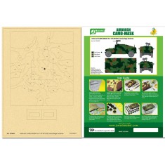 Airbrush Camo-Mask for 1/35 M1025 Camouflage Scheme