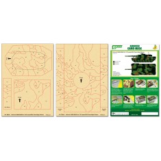 Airbrush Camo-Mask for 1/35 Leopard 2 A4 Camouflage Scheme