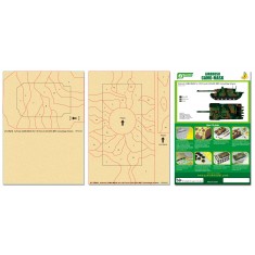 Airbrush Camo-Mask for 1/35 French Leclerc MBT Camouflage Scheme