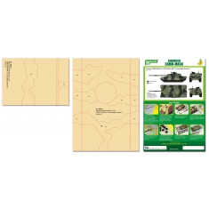 Airbrush Camo-Mask for 1/35 British Main Battle Tank Chieftain Mk.11 Camouflage Scheme 2