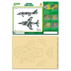 Airbrush Camo-Mask for 1/72 Hawker Siddeley Harrier GR.1 Camouflage Scheme