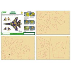 Airbrush CAMO-MASK for 1/48 SU-35 Flanker Camouflage Scheme Vol.2