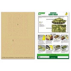Airbrush CAMO-MASK for 1/72 King Tiger "OCTOPUS" Camo Scheme
