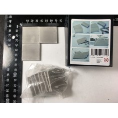 1/45, 1/48, 1/32, 1/35 Concrete Plate w/Steel Mate (35x35mm, 10pcs)