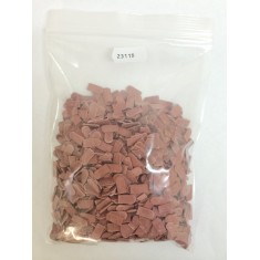 1/35, 1/32 Roof Tiles Flat Bricks Round Style - Dark Brick-Red (Ceramic) 1500pcs