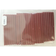 1/35, 1/32 Corrugated Iron Roof Sheeting (6-Wave Plate) - Red (Plastic) 50pcs