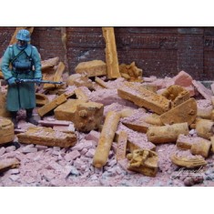 1/35, 1/32 Rusty Scrap Metal - Industry (Ceramic) app. 140g
