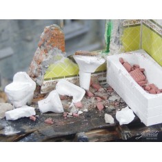 1/35 Bathroom Debris (Ceramic)