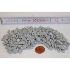 1/35, 1/32 Hexagonal Pavers Beginning 160pcs/Half Stones 240pcs - Light Grey (Ceramic)