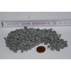 1/35, 1/32 Hexagonal Pavers Beginning 160pcs/Half Stones 240pcs - Dark Grey (Ceramic)