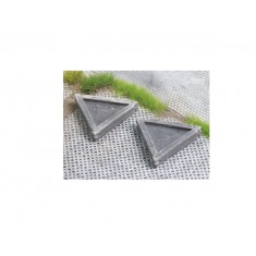 1/45 Road Plant Box Wood (3pcs)