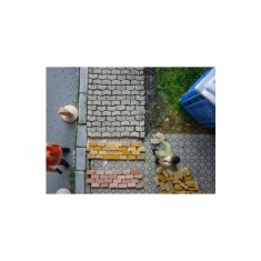 1/87 (HO scale) Street Pavers Brick-Red Mix (2000pcs)