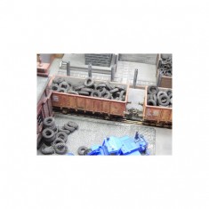 1/87 (HO scale) Old Tyres Truck (20g)