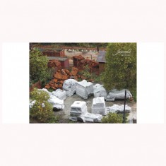 1/87 (HO scale) Scrap Trucks Grey (3pcs)