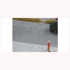 1/87 (HO scale) Walking Plates 40x40 (Light Grey 2600x)