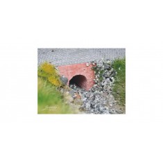 1/87 (HO scale) Water Passage Small (Bricks Red 4x)