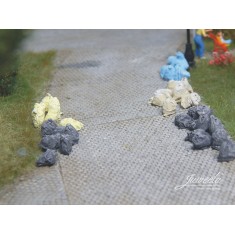 1/87 (HO scale) Bags Anthracite/Blue/Yellow/Beige (50+50+50+50x)