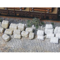 1/87 (HO scale) Bales Of Raw Material (Assortment 20+20x)