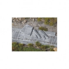 1/87 Concrete Trapezoidal Panels, 1 Set (3 sizes, 21+25+25x)
