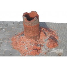 1/87 1/72 Industrial Chimney Under Demolition