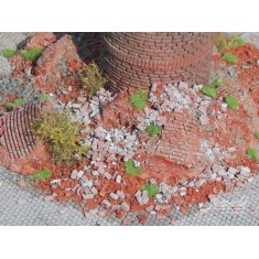 1/87 Brick Debris with Mortar for Industrial Chimney (50g)
