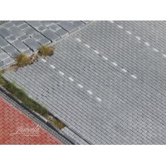 1/87 FLEXYWAY Concrete Paving Stones Car Park Grey (1pc)