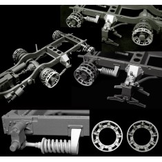 1/35 M2/M3 Half Track Suspension Upgrade Detail Set for Dragon kits