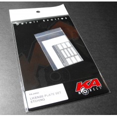 1/24 License Number Plate Photo-Etched Set