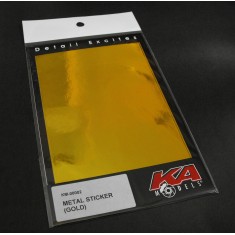 Metal Sticker - Gold (190 x 122mm)