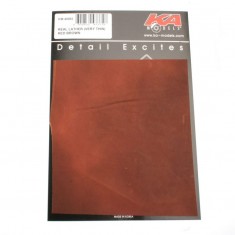 Real Leather - Red Brown (Thickness: 0.34mm) 