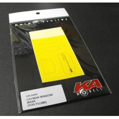 Window Mask for Fujimi 1/24 Cayman kit (2pcs, 105x70mm)