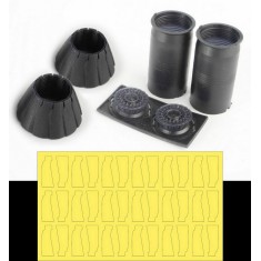 1/48 F-14 A Plus/D GE Exhaust Nozzle & After Burner Set (Closed) for Tamiya/Hasegawa kits