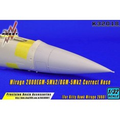 1/32 Mirage 2000EGM-5Mk2/BGM-5Mk2 Correct Nose for Kitty Hawk kits