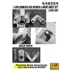 1/48 F-35B Lightning II Seamless Air Intakes & Drive Shaft Set for Kitty Hawk kits