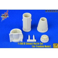 1/48 F-20A Exhaust Nozzles (Raised-head rivets) for Freedom Models