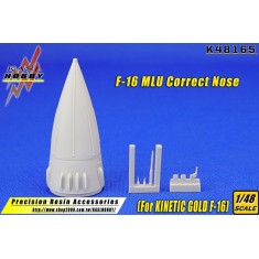 1/48 F-16 MLU Correct Nose for Kinetic Gold kits