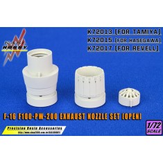 1/72 F-16 Fighting Falcon F100-PW-200 Exhaust Nozzle Set [Open] for Tamiya kits
