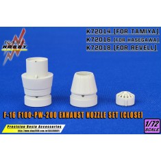 1/72 F-16 Fighting Falcon F100-PW-200 Exhaust Nozzle Set [Close] for Tamiya kits