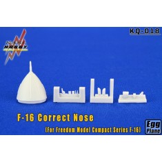 Egg Plane General Dynamics F-16 Fighting Falcon Correct Nose for Freedom Model kits