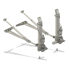1/48 B-17 Correct Lenght Main Landing Gear (loaded) for HK Models