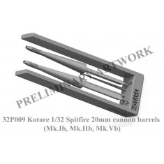 1/32 Spitfire Mk.Vb 20mm Hispano Cannon Barrels and Fairings (Mk.Ib/IIb)