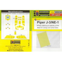 1/72 Piper J-3/NE-1 Canopy and Wheel Disk Mask