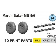 1/72 Martin Baker MB-5/6 Wheels and Exhausts