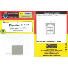 1/72 Fieseler Fi 167 Mask for Canopy for AZ Model/Kovozavody kit