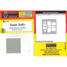 1/72 Saab Safir Canopy Mask for Kovozavody kit