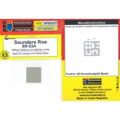 1/72 Saunders-Roe SR-53 Canopy and Wheels Mask for AZ Model/KP kit