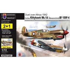 1/72 Duel over Africa 1942: Kittyhawk Mk.1A and Bf 109F incl. Book