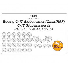 1/144 Boeing C-17 Globemaster III Masks for Revell #04044/04674