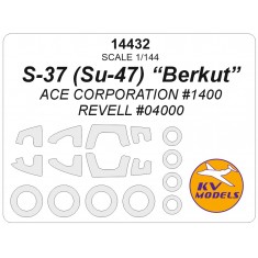 1/144 S-37 Berkut Canopies and Wheels Masks for Revell / Ace Corporation