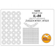 1/144 Ilyushin IL-86 Masks for Zvezda #7001, #7025